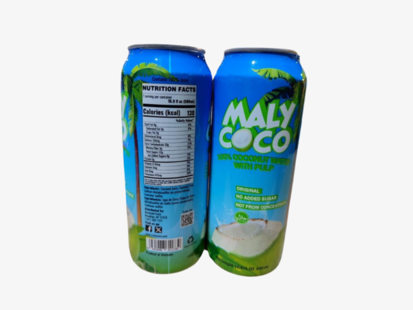 Maly Coco – 100% Natural Coconut Water with Pulp (No Sugar Added)